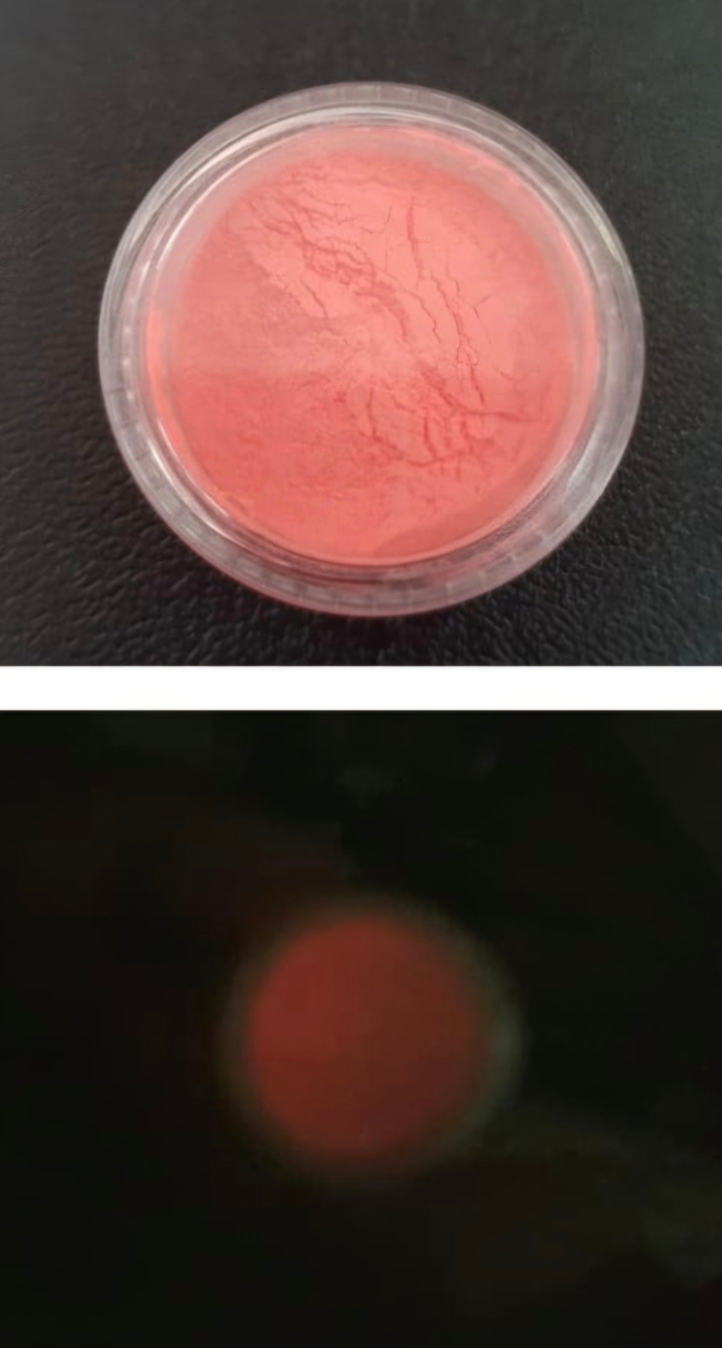 Pigmento en polvo que brilla en la oscuridad