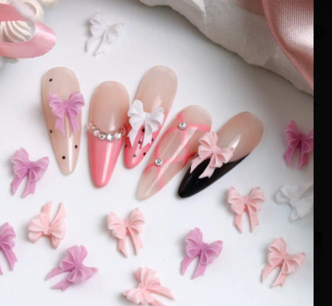 Bow Nail Charms