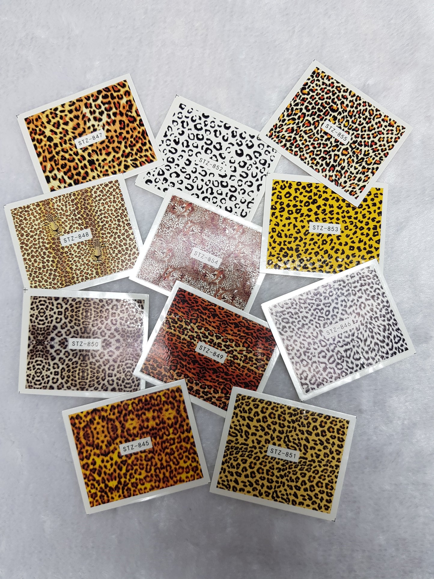Calcomanías de agua - Estampado animal