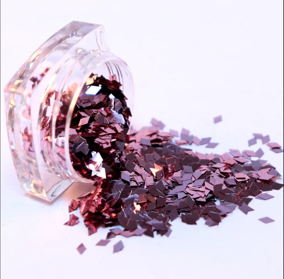 Confeti para uñas en forma de diamante