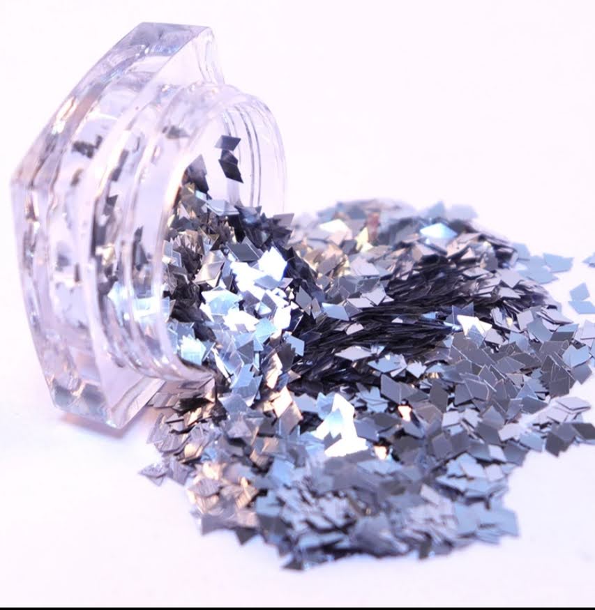 Confeti para uñas en forma de diamante