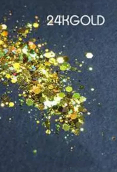 Brillantina gruesa para uñas