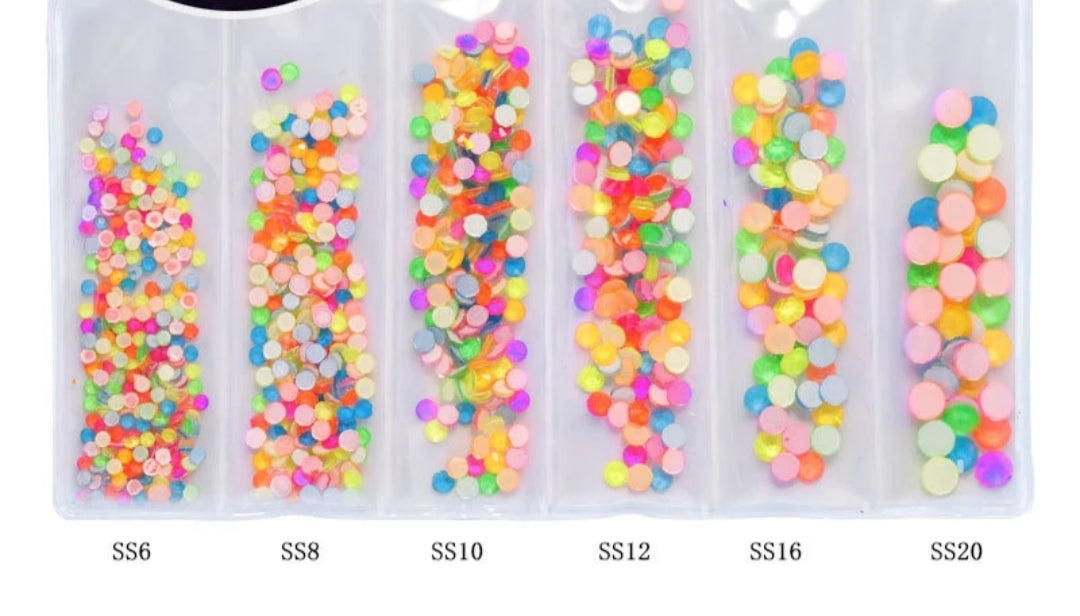 Paquete de 6 tamaños de diamantes de imitación