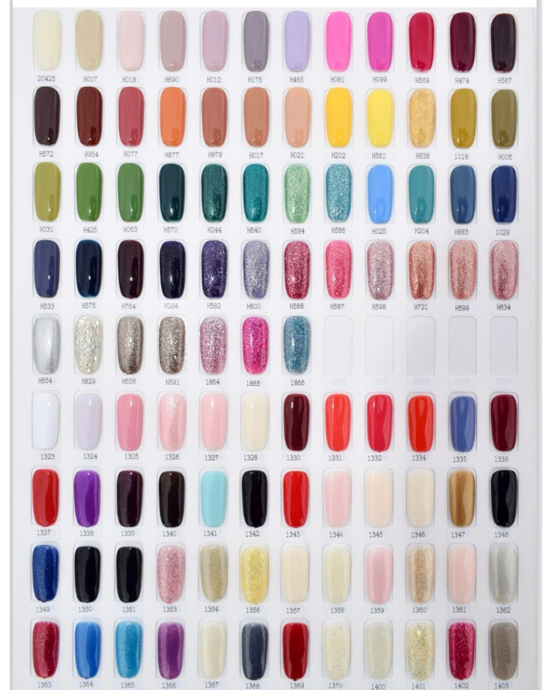 Tabla de esmaltes en gel n.° 1