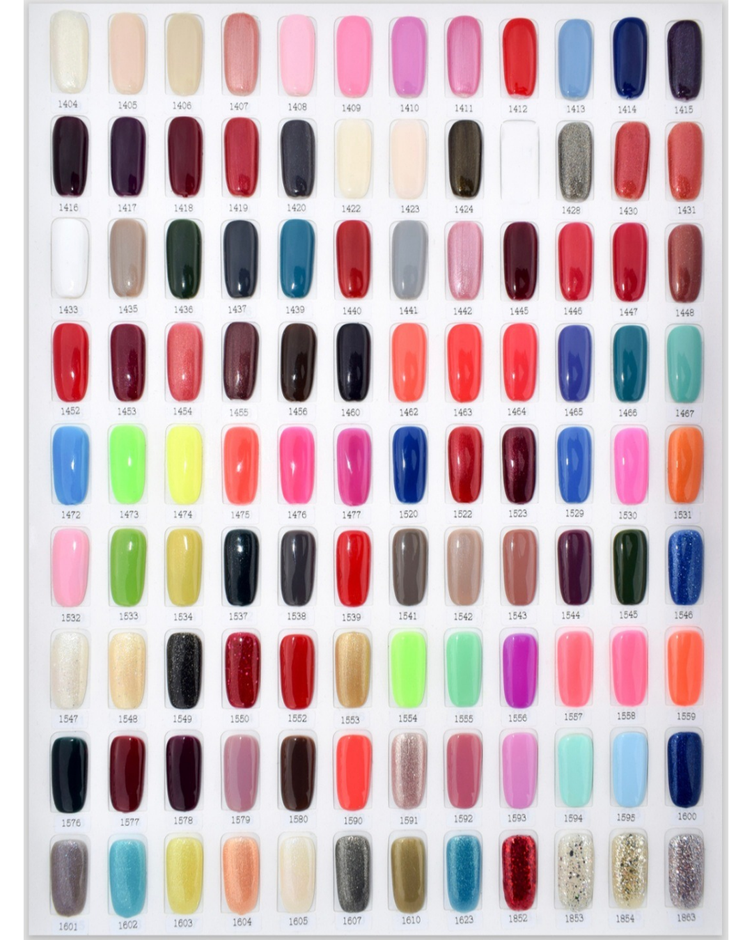 Tabla de esmaltes en gel n.° 1
