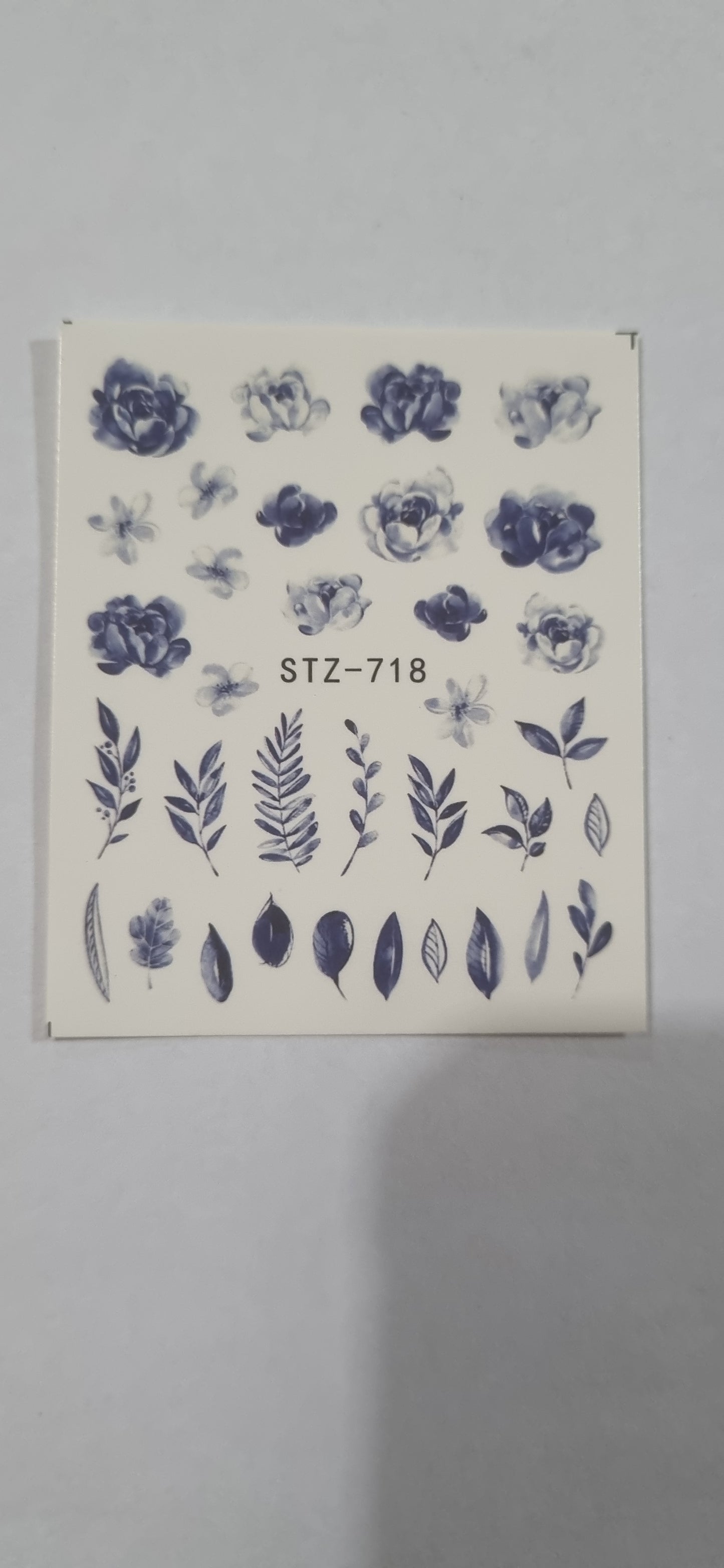 Calcomanías de agua florales
