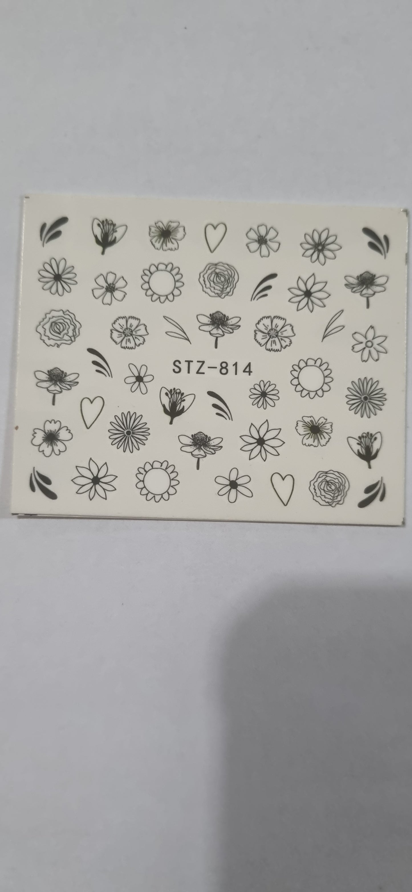 Calcomanías de agua florales