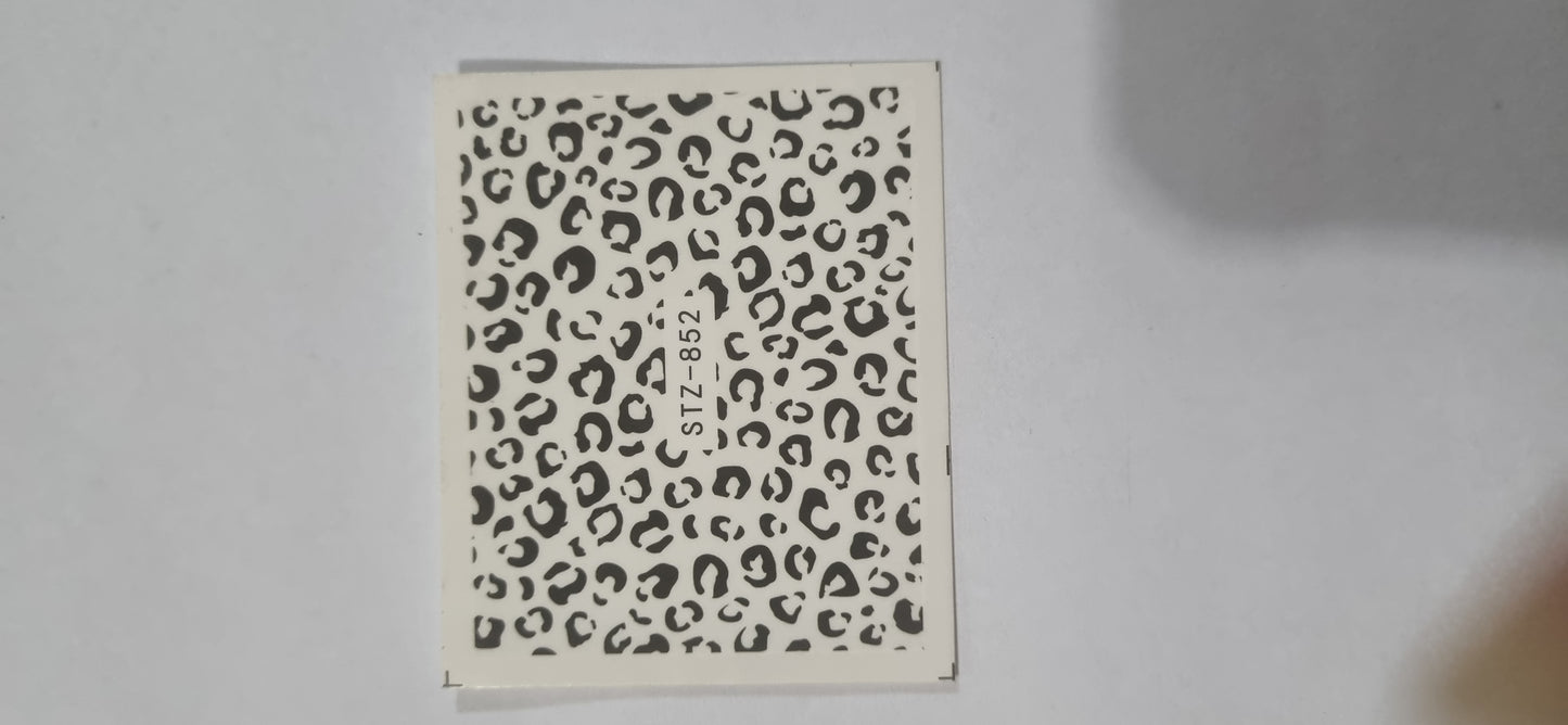 Calcomanías de agua - Estampado animal