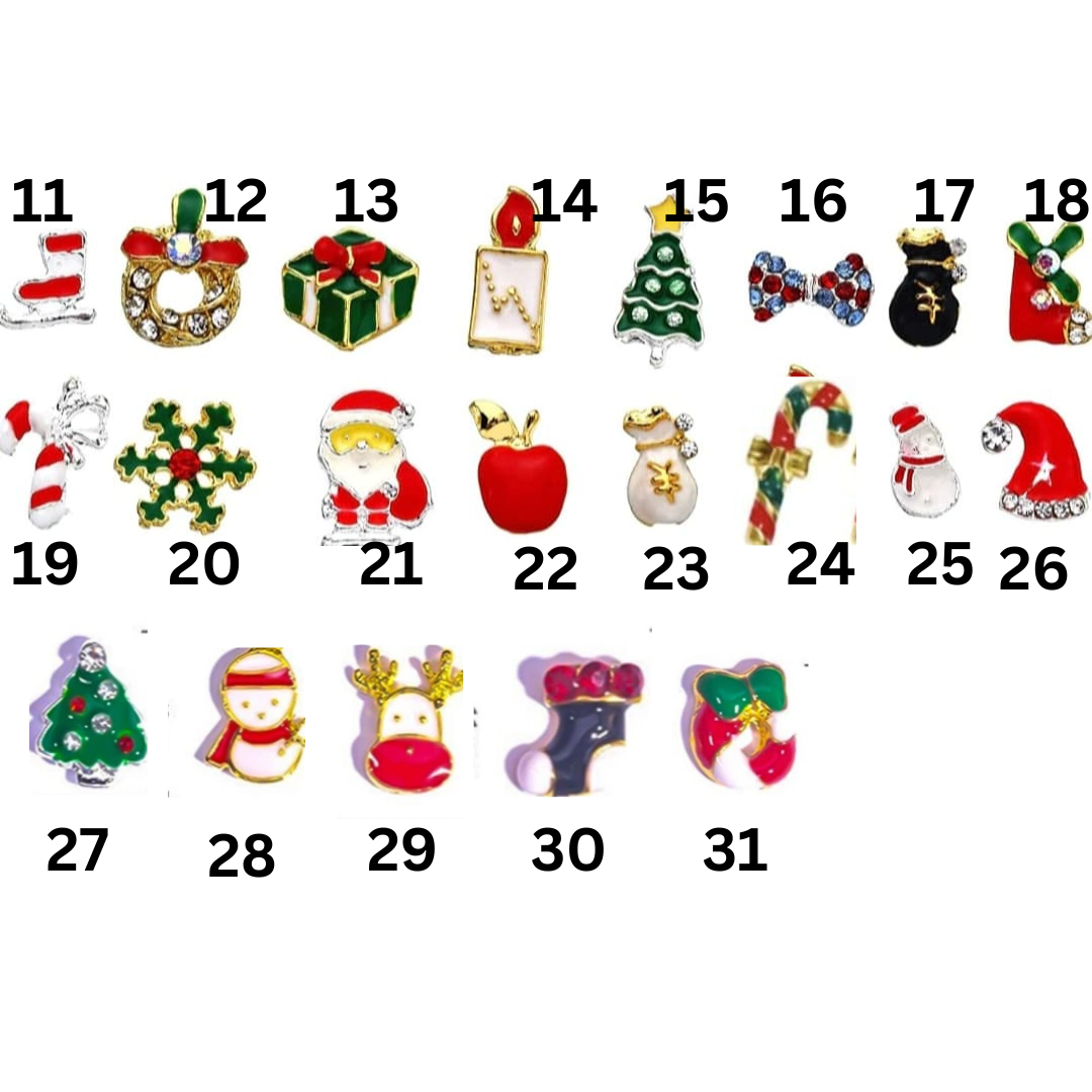 Adornos navideños para uñas