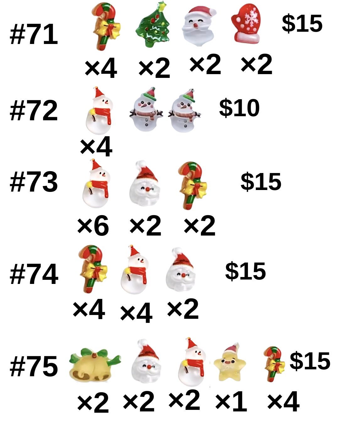 Adornos navideños para uñas
