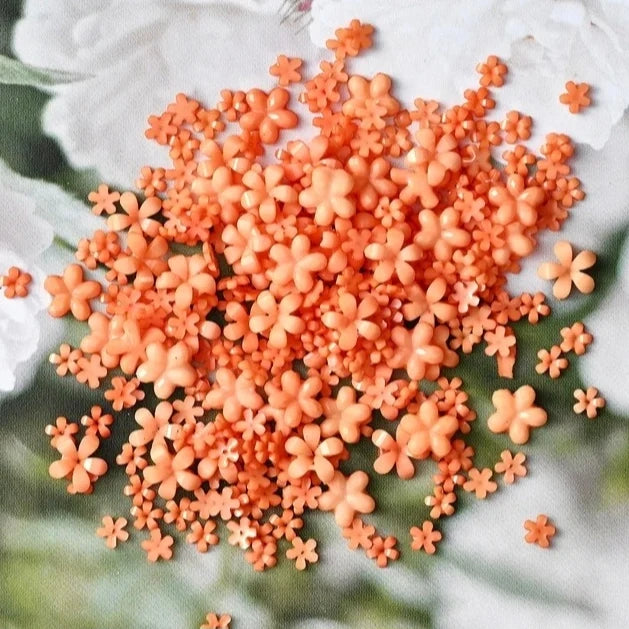 Adornos florales para uñas