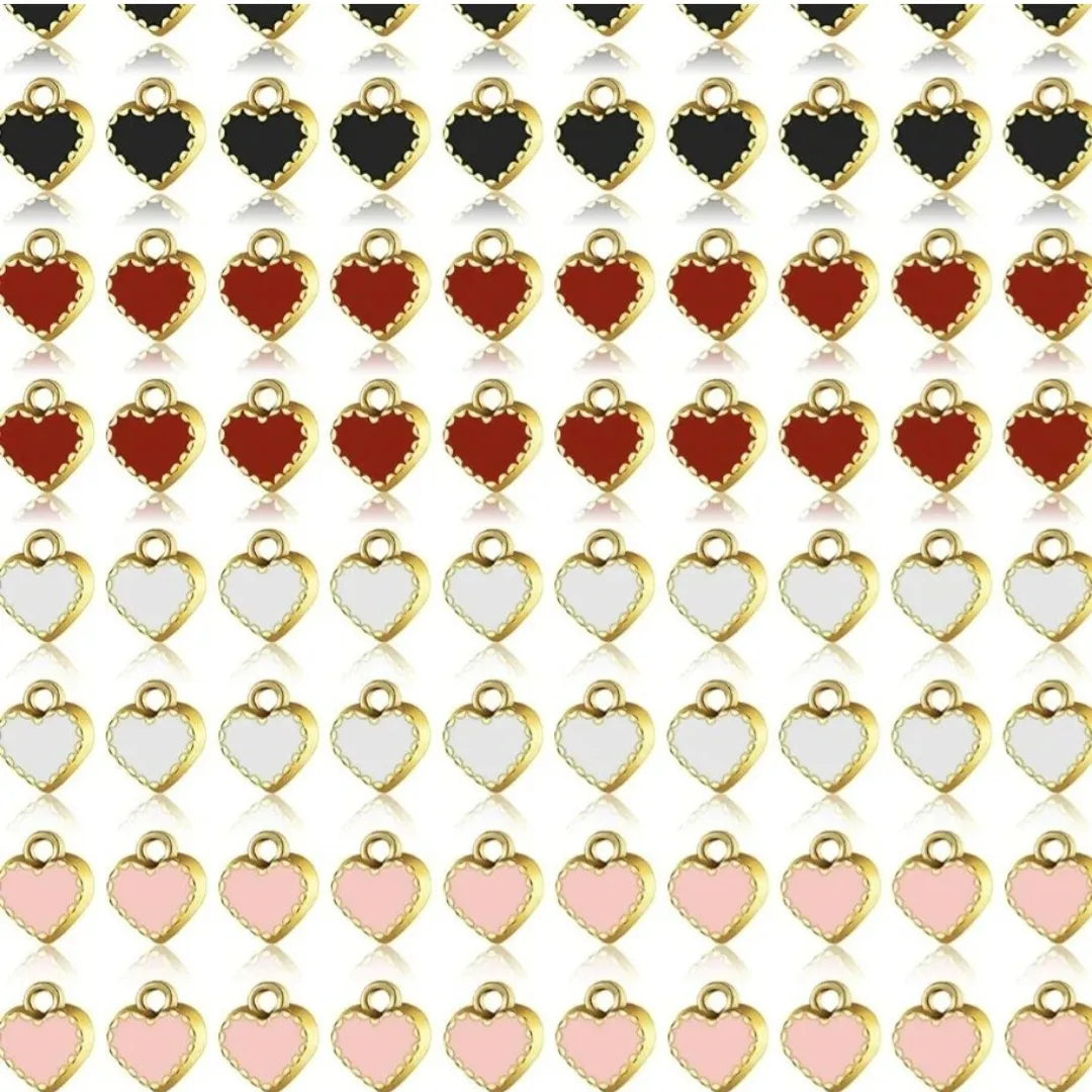 Adornos para uñas con forma de corazón