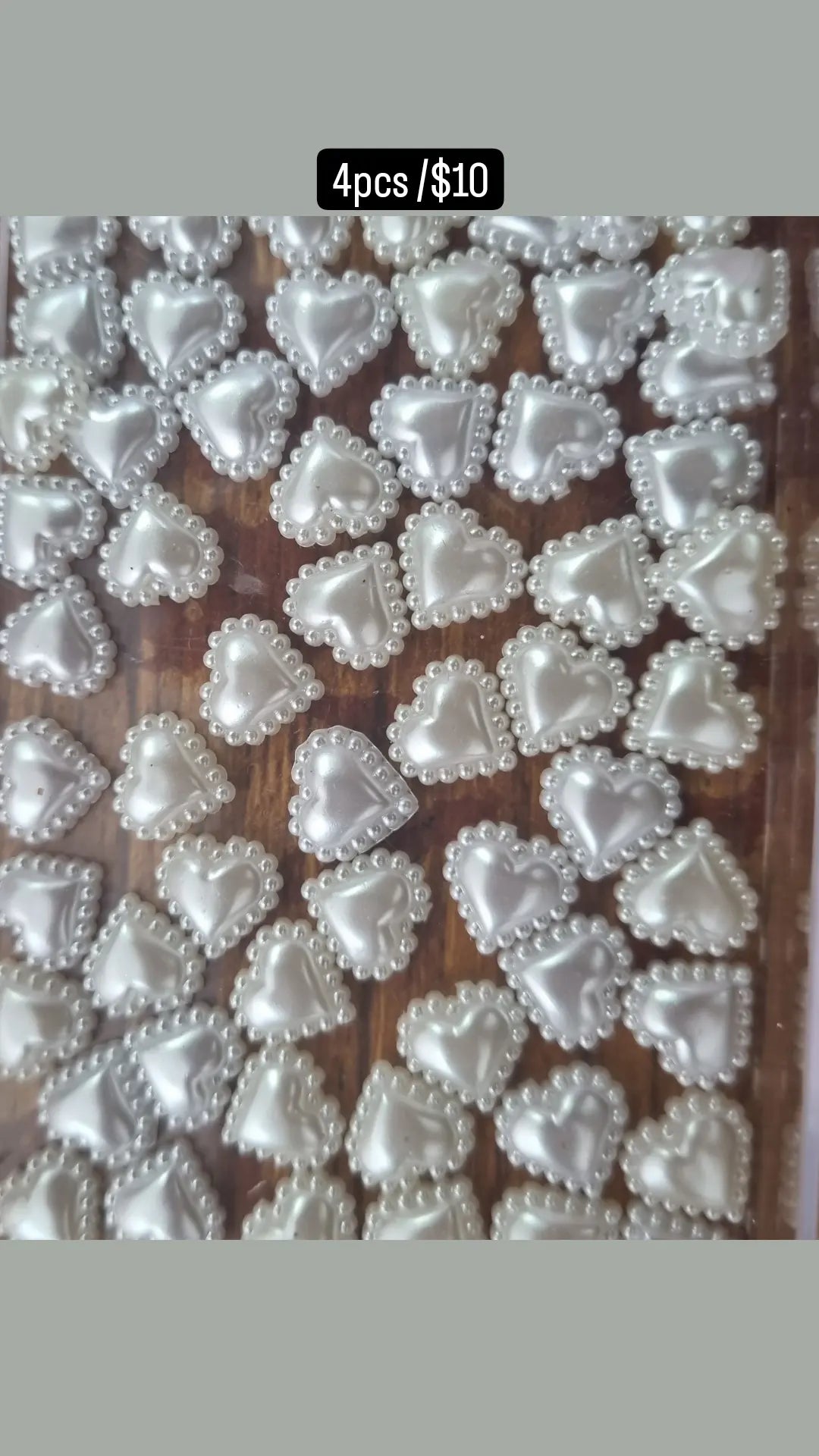 Adornos para uñas con forma de corazón