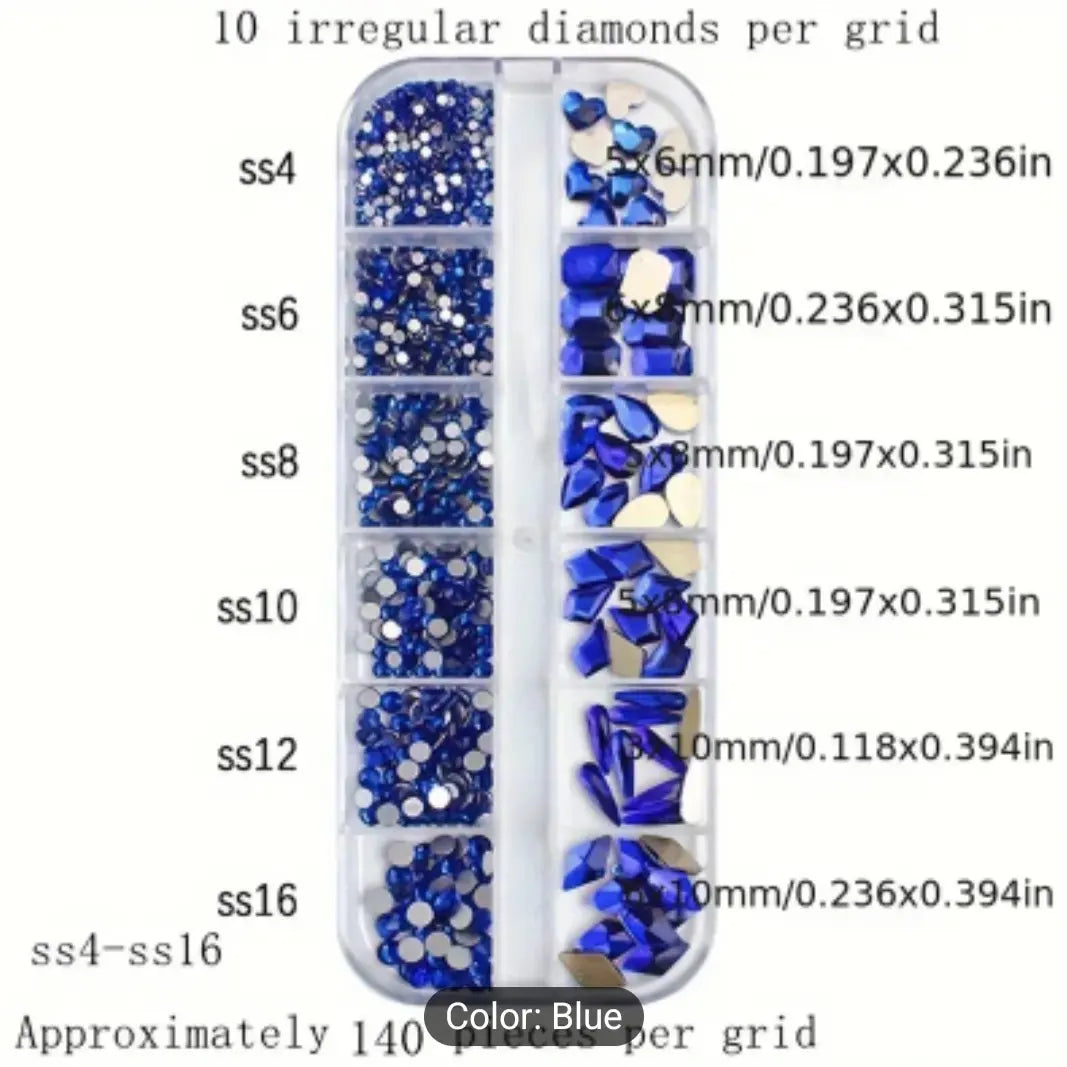 Diamantes de imitación en paleta