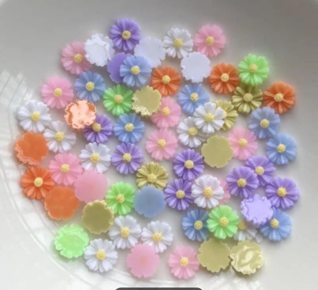 Adornos florales para uñas
