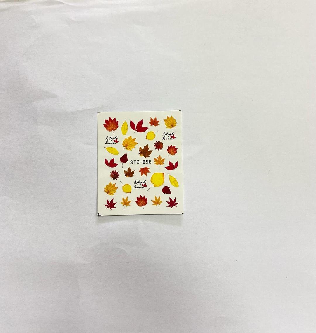 Calcomanías de agua florales