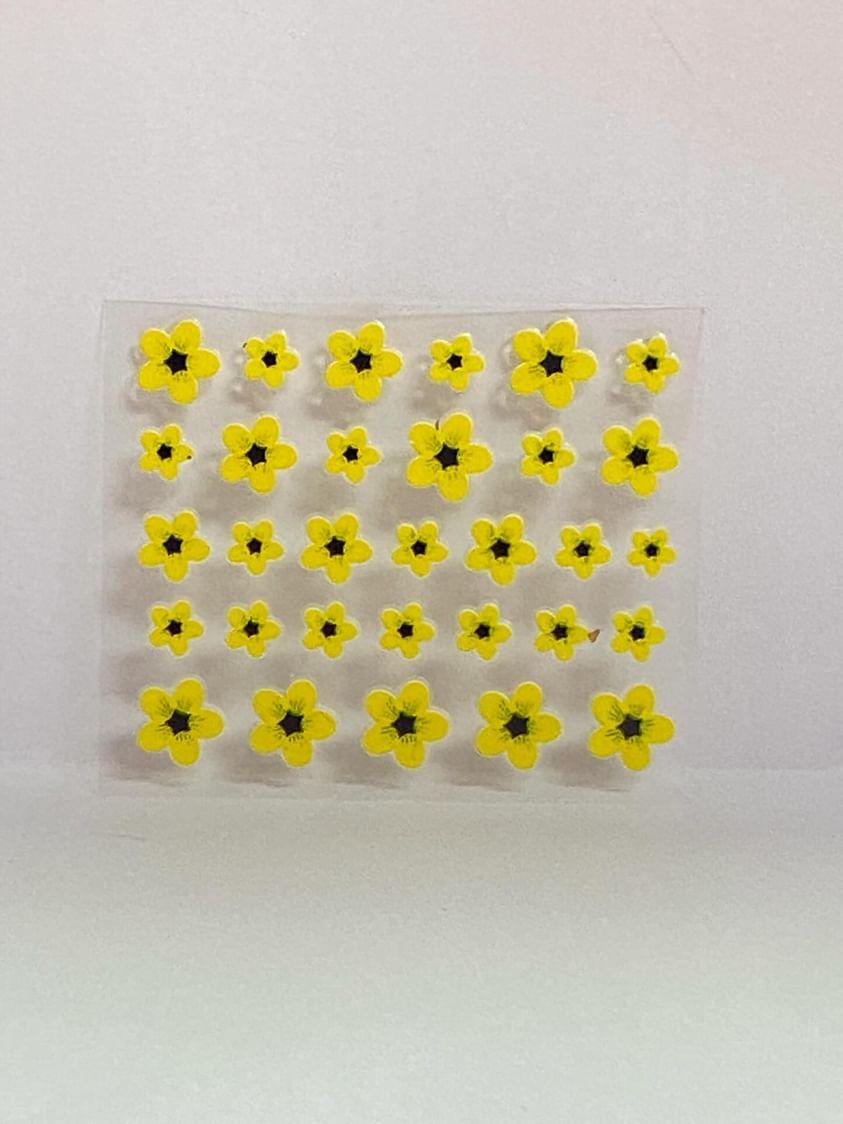 Pegatinas florales para uñas