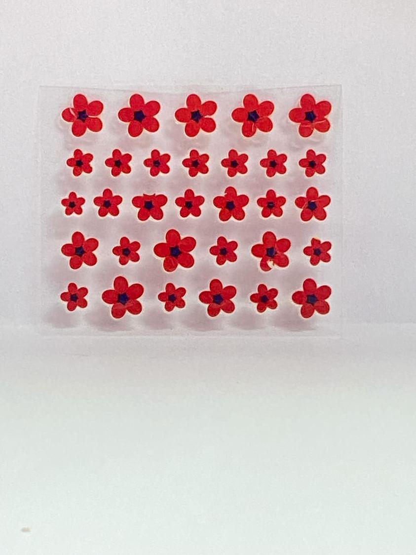 Pegatinas florales para uñas