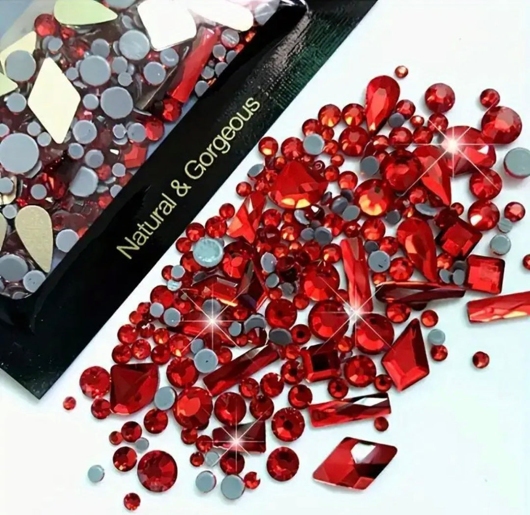 Paquete de formas variadas de diamantes de imitación