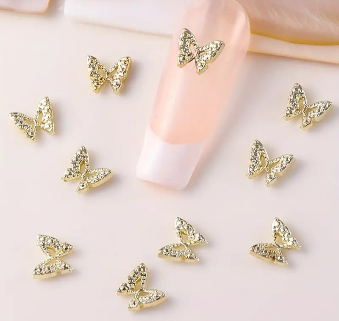 Adornos de mariposas para uñas