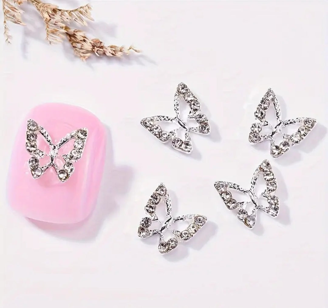 Adornos de mariposas para uñas