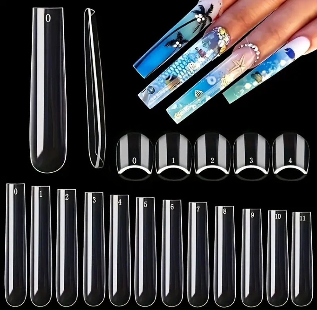 Uñas con forma cuadrada