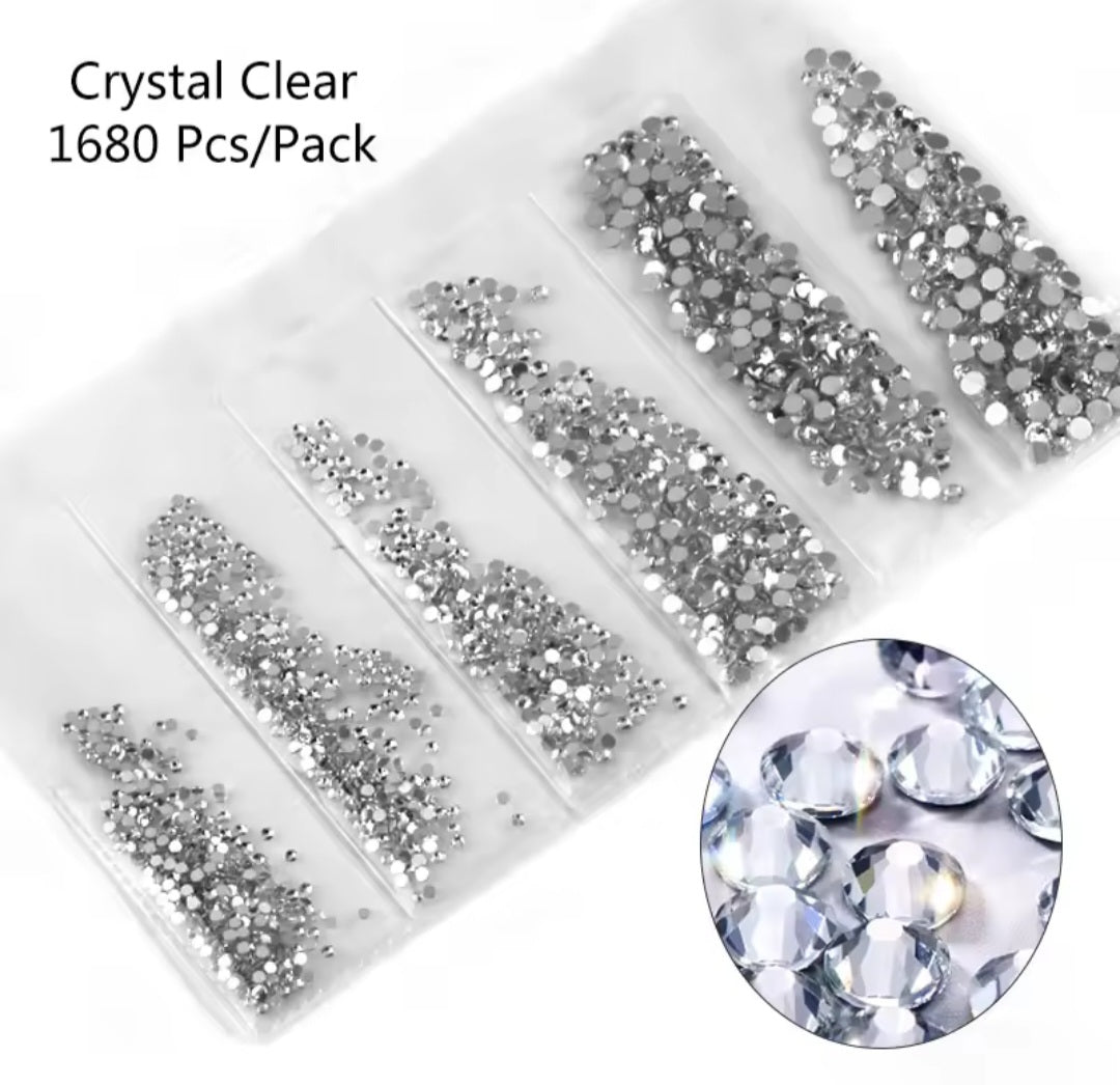 Rhinestone 6 sizes pk
