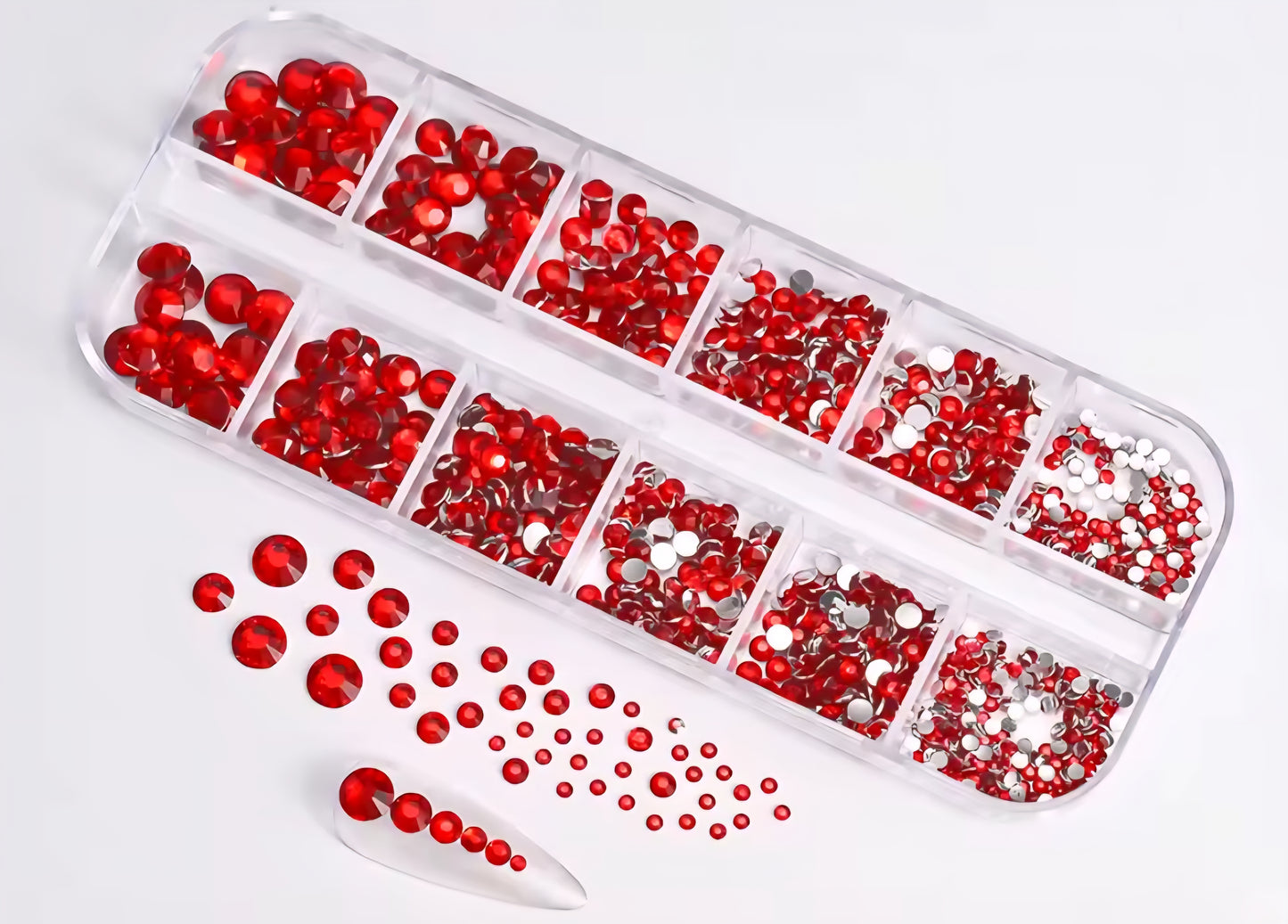 Diamantes de imitación en paleta