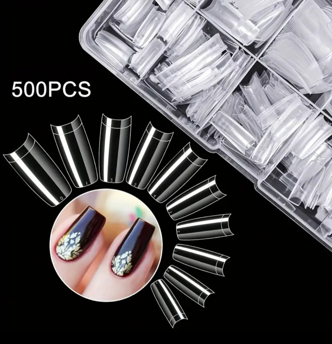 Uñas con forma cuadrada