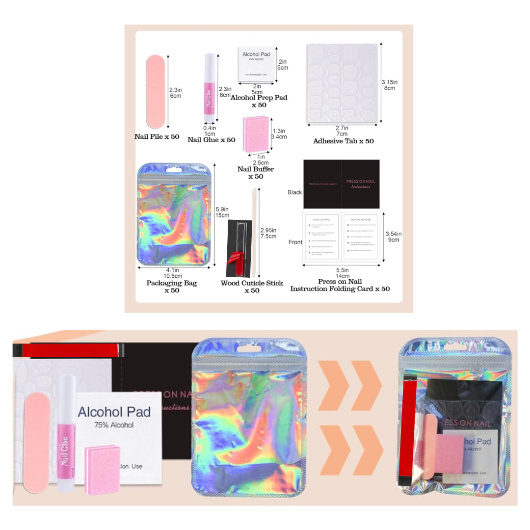 Embalaje para prensar uñas