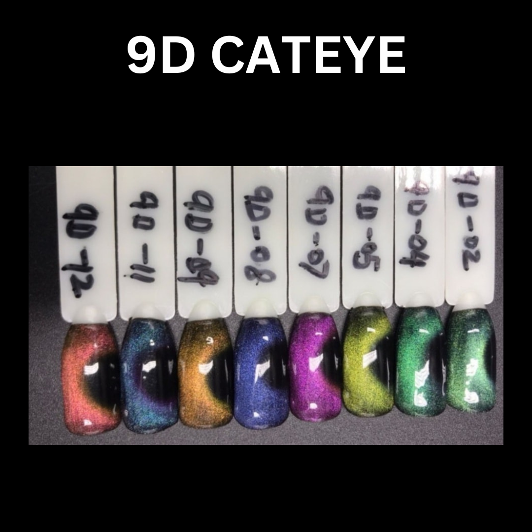 Esmalte en gel con diseño de ojo de gato y imán