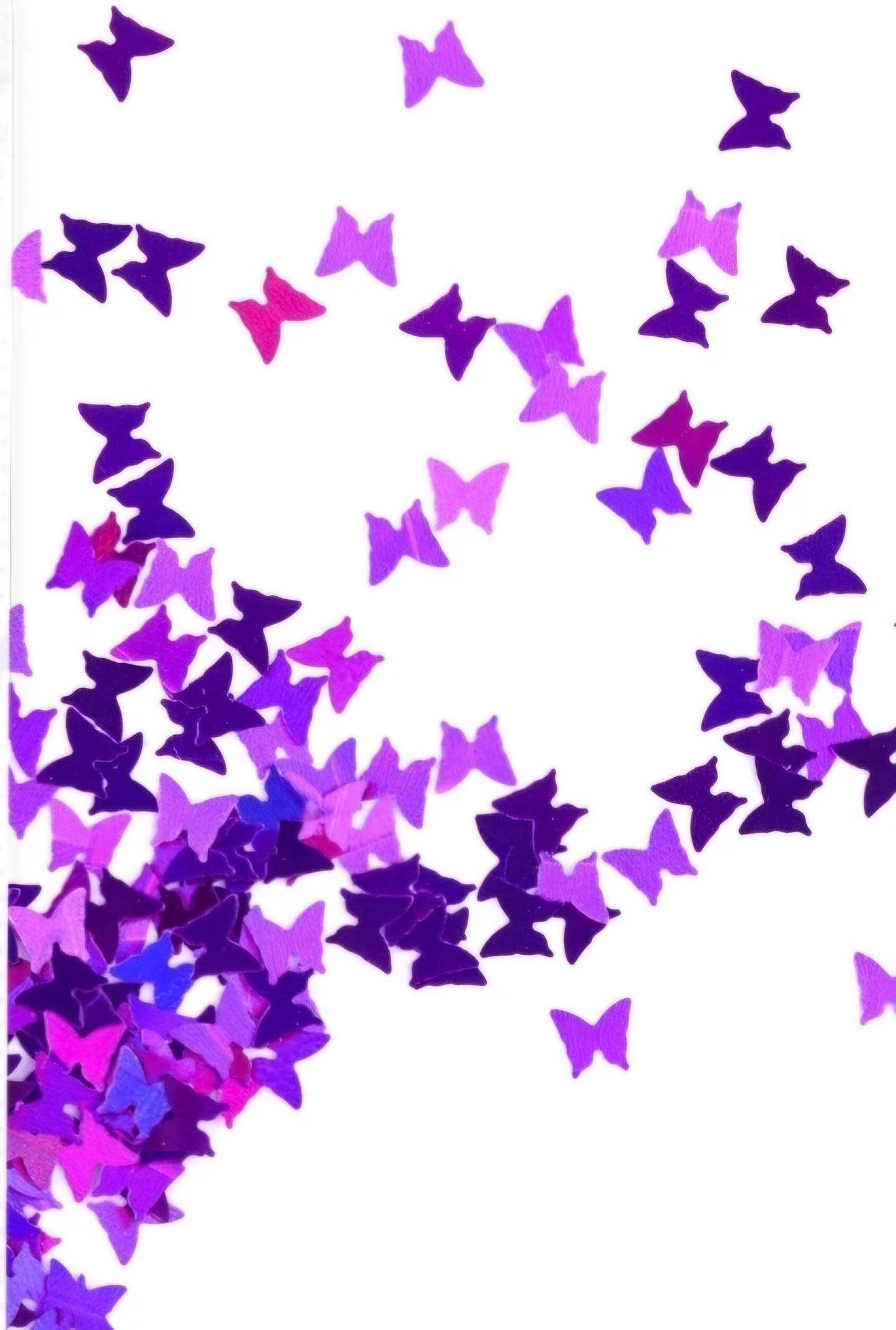 Confeti de mariposa para uñas