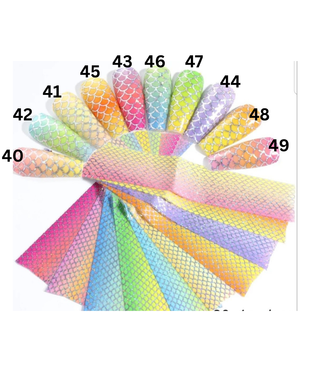 Lámina de transferencia - Escamas de pescado