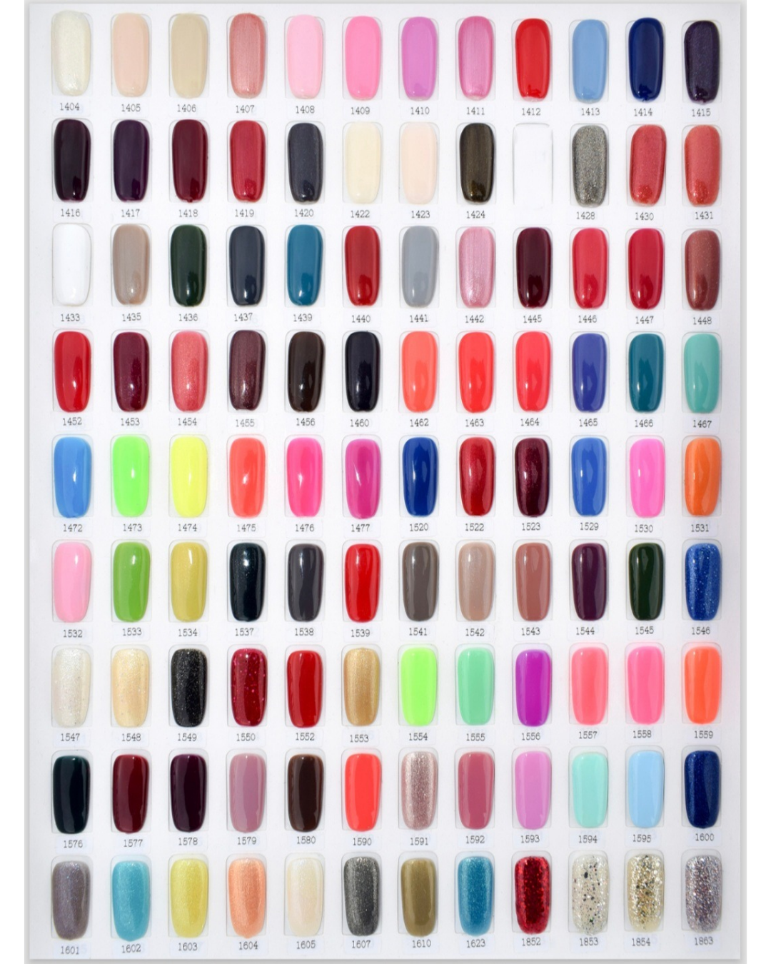 Gel Polish Chart 1