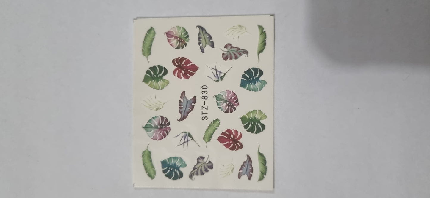 Water Decals- Leaves