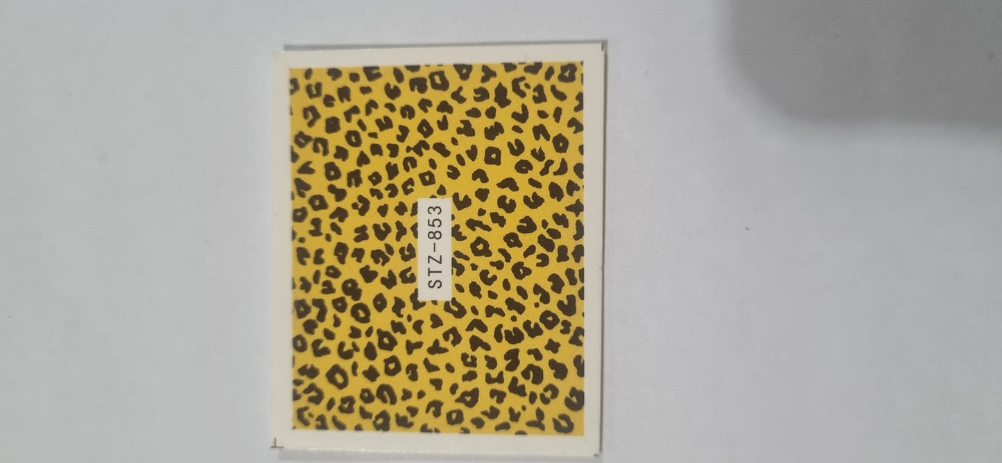 Water Decals - Animal Print