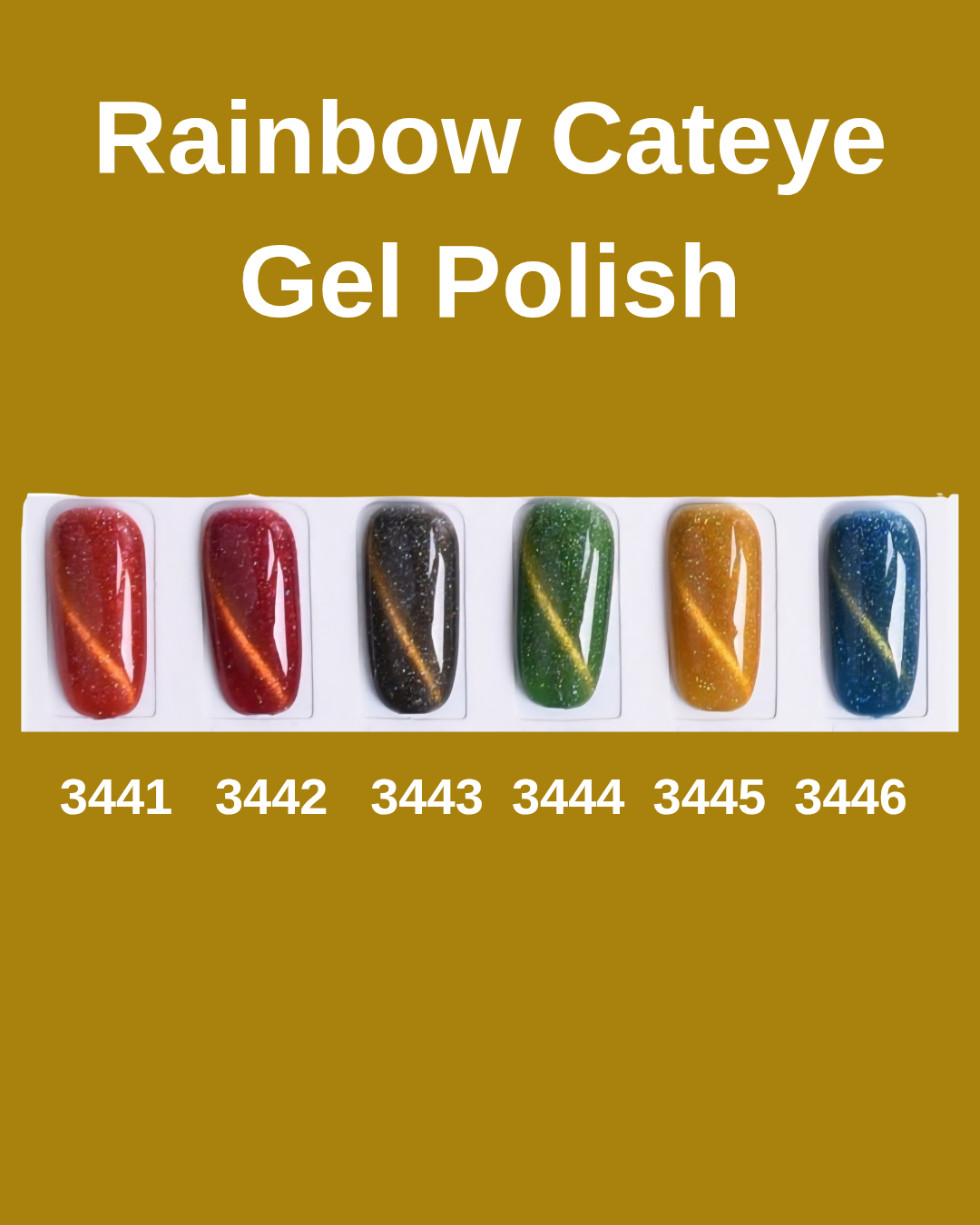 Esmalte en gel con diseño de ojo de gato y imán