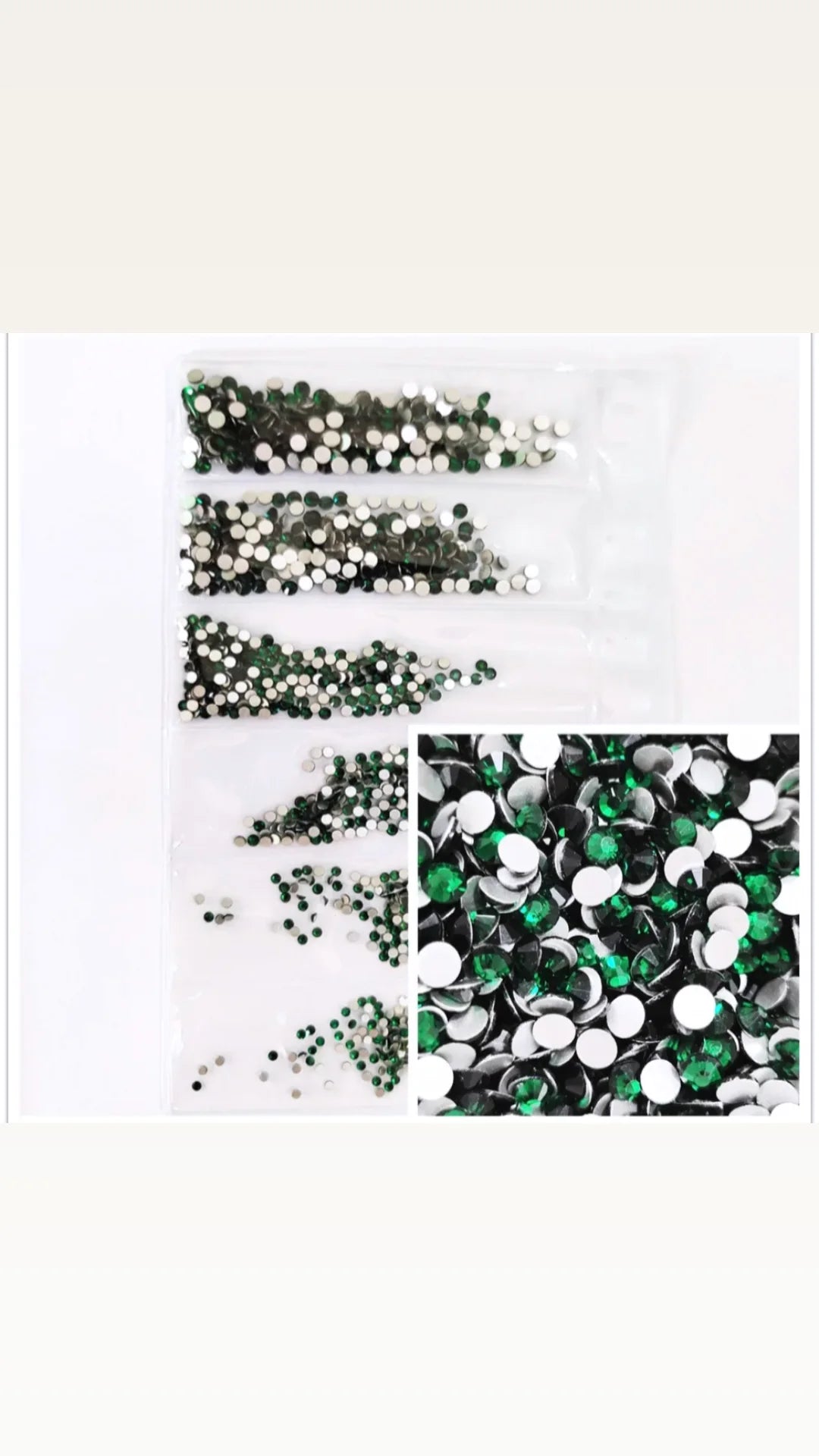 Rhinestone 6 sizes pk