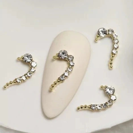 Heart Shaped Nail Charms