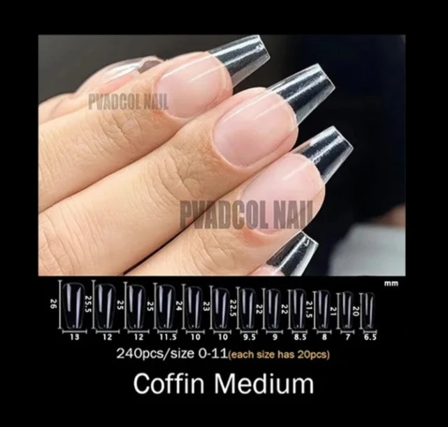 Coffin Shaped Nails