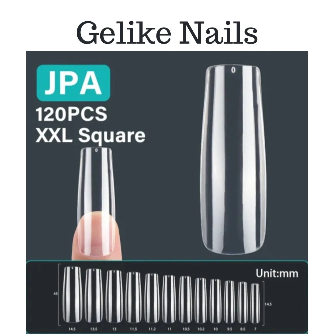 Uñas de gel cuadradas