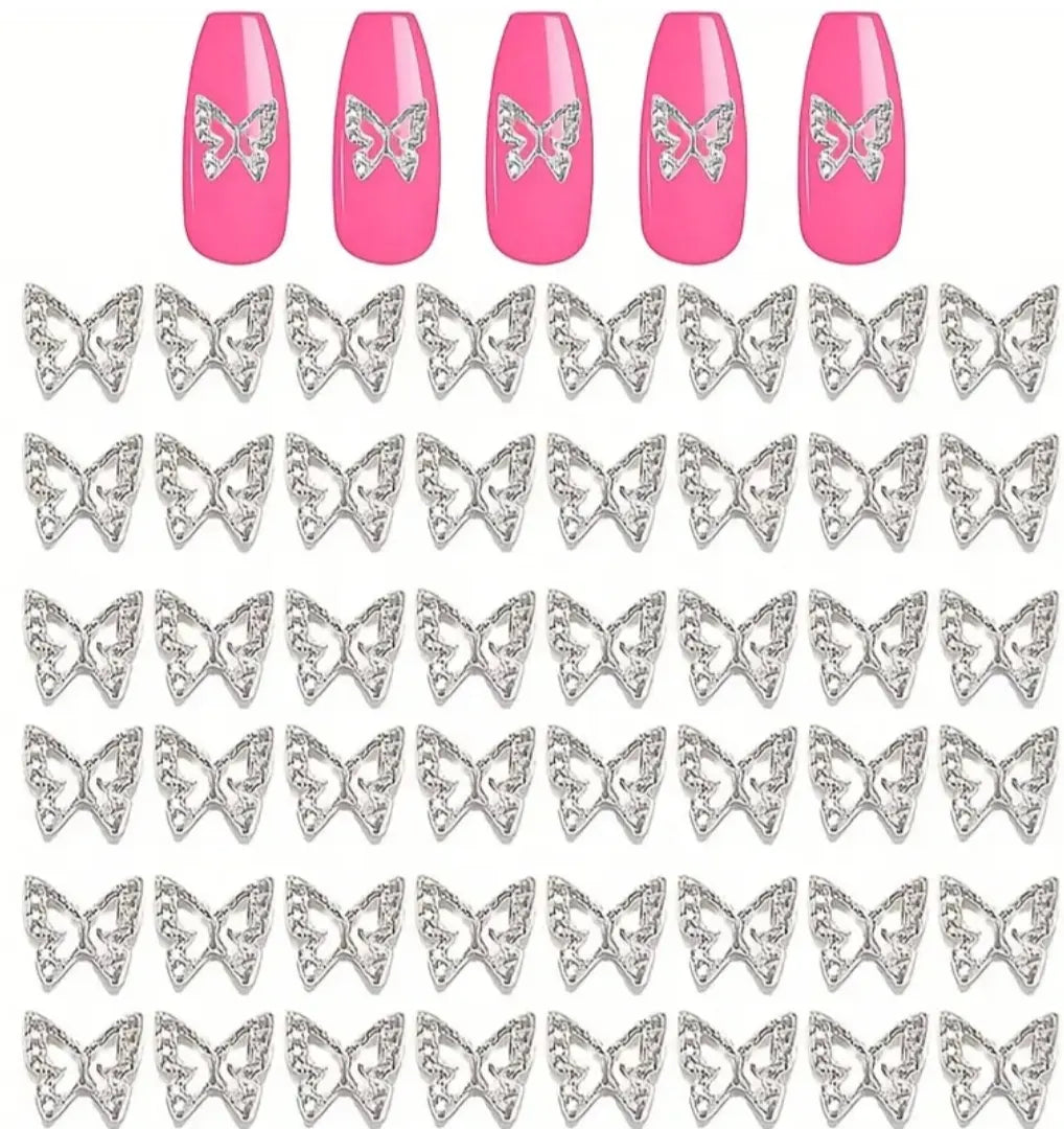 Adornos de mariposas para uñas