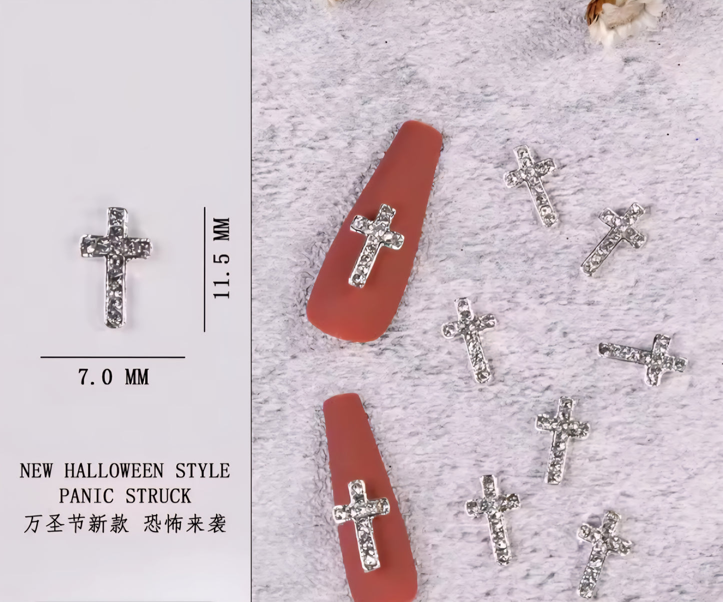 Cross Nail Charms