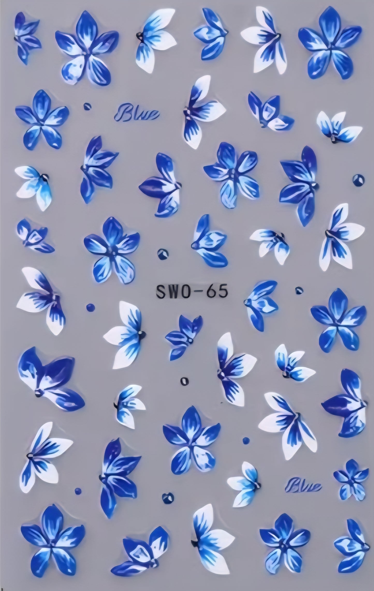 Pegatinas florales para uñas